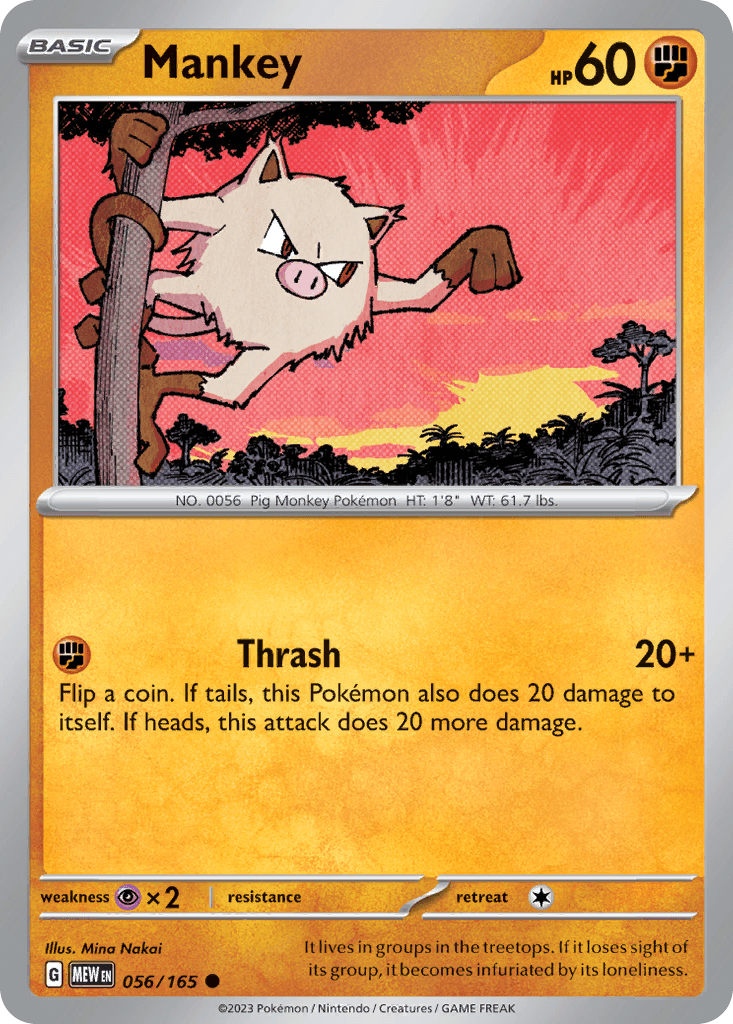 Mankey — 151 #56