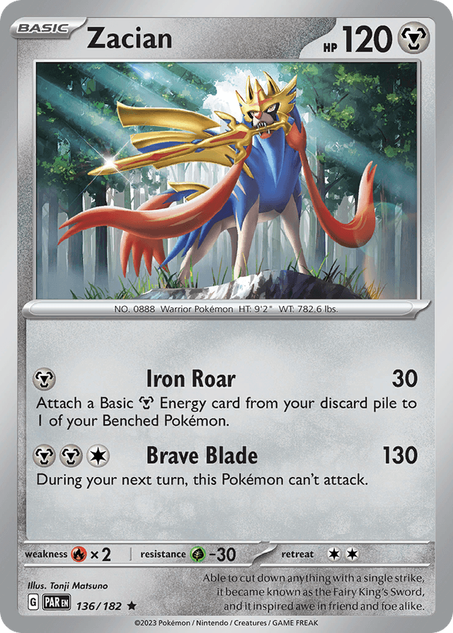 Zacian — Paradox Rift #136
