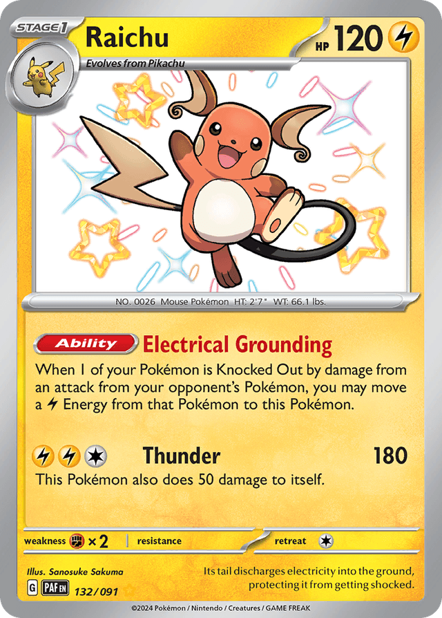 Raichu — Paldean Fates #132
