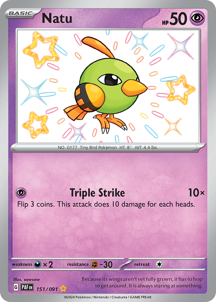 Natu — Paldean Fates #151