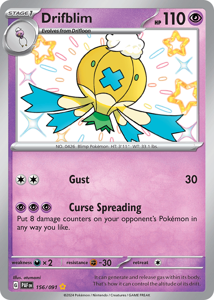 Drifblim — Paldean Fates #156