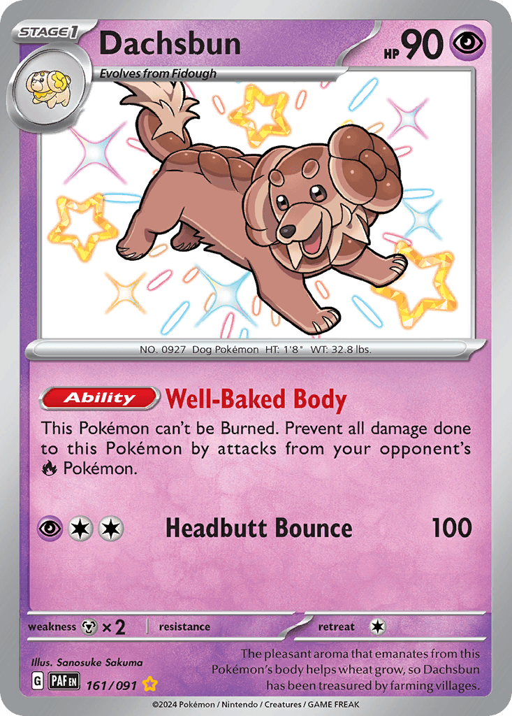 Dachsbun — Paldean Fates #161