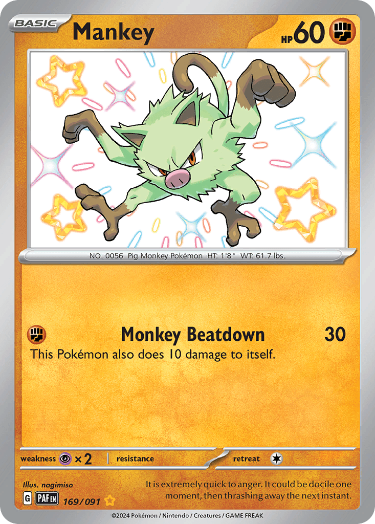 Mankey — Paldean Fates #169