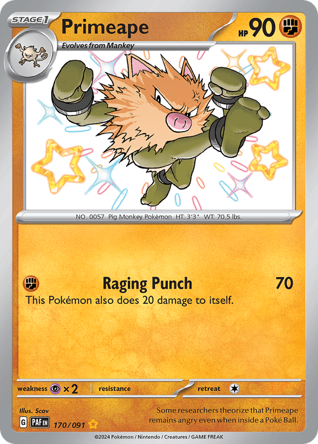 Primeape — Paldean Fates #170