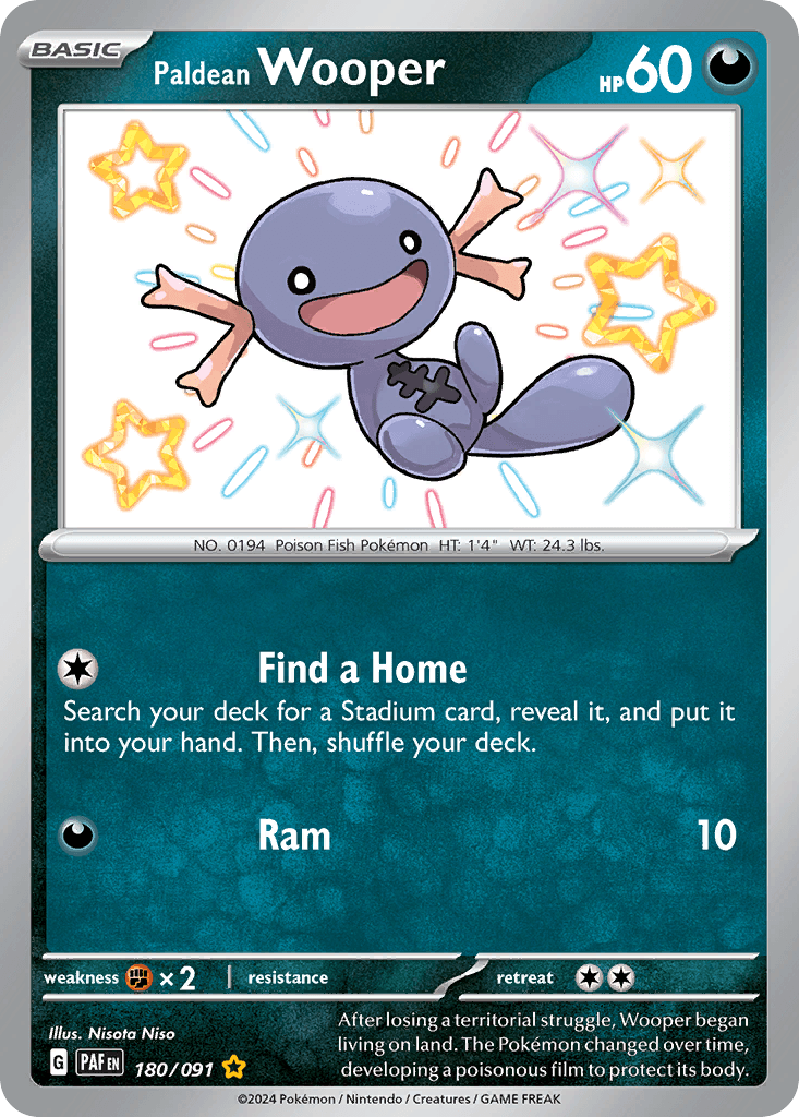 Paldean Wooper — Paldean Fates #180