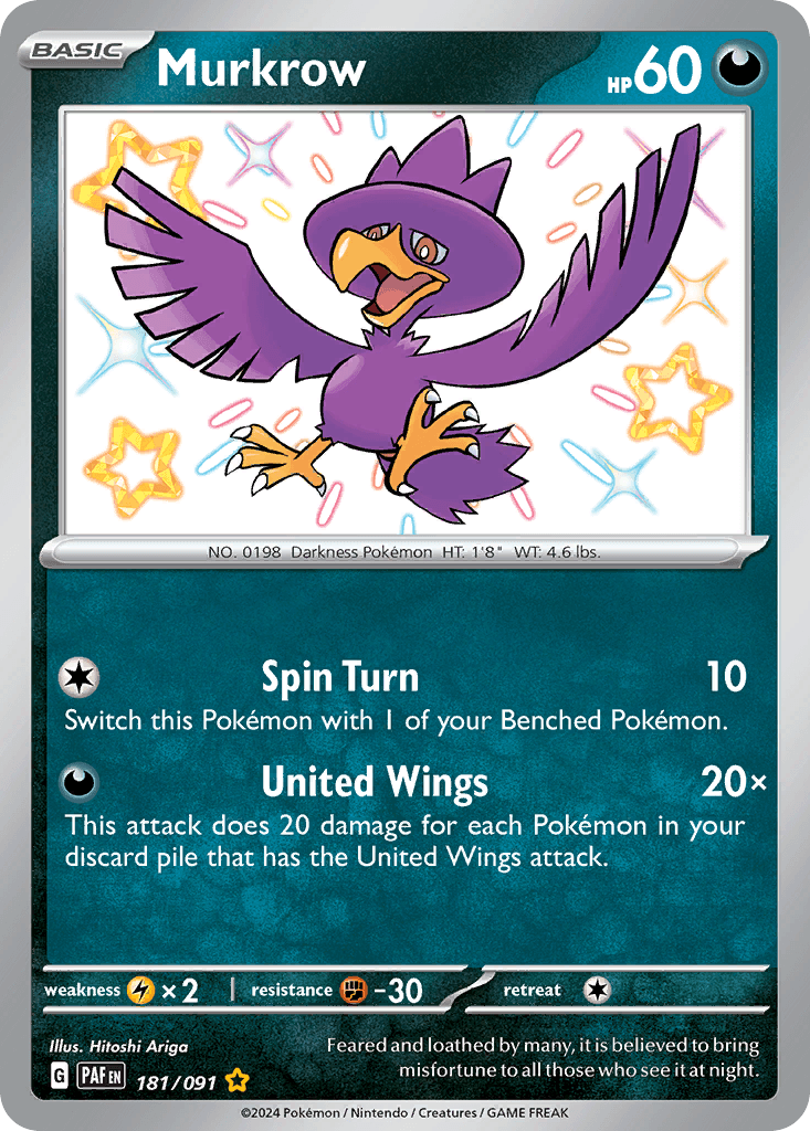 Murkrow — Paldean Fates #181