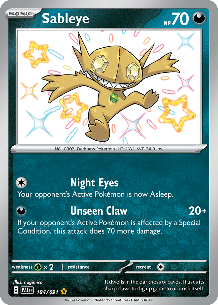 Sableye — Paldean Fates #184