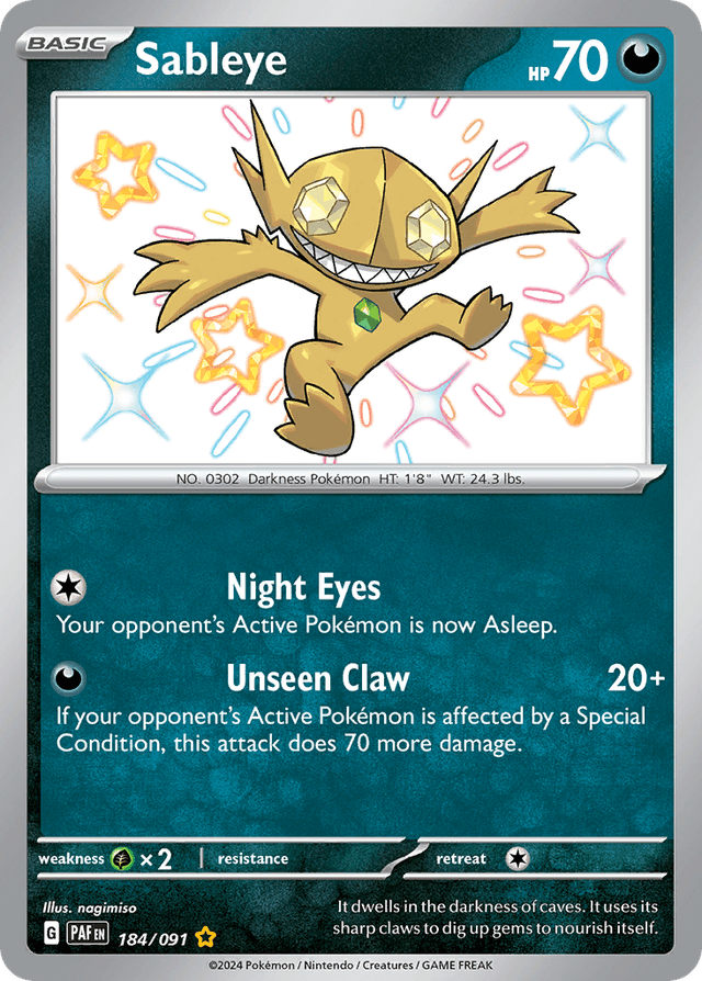 Sableye — Paldean Fates #184