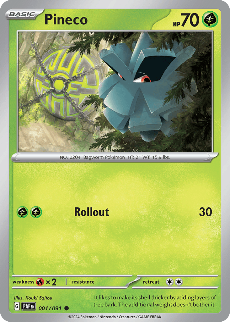 Pineco — Paldean Fates #1