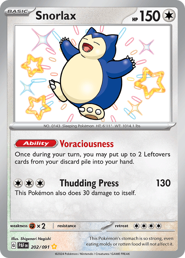 Snorlax — Paldean Fates #202