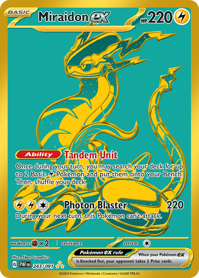 Miraidon ex — Paldean Fates #243