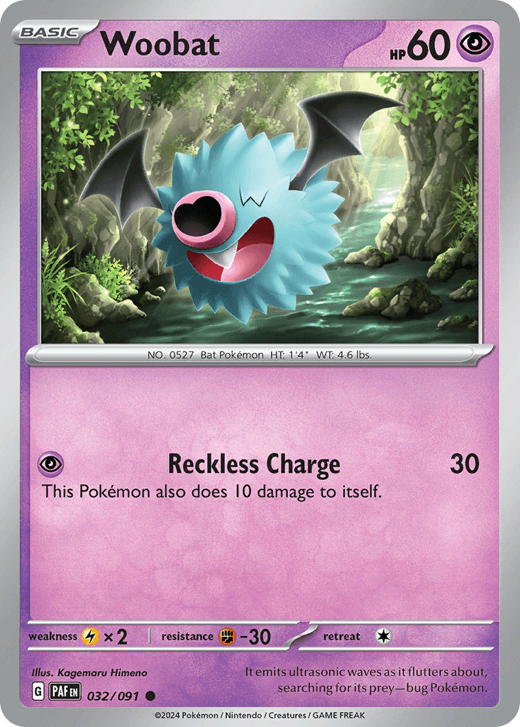 Woobat — Paldean Fates #32