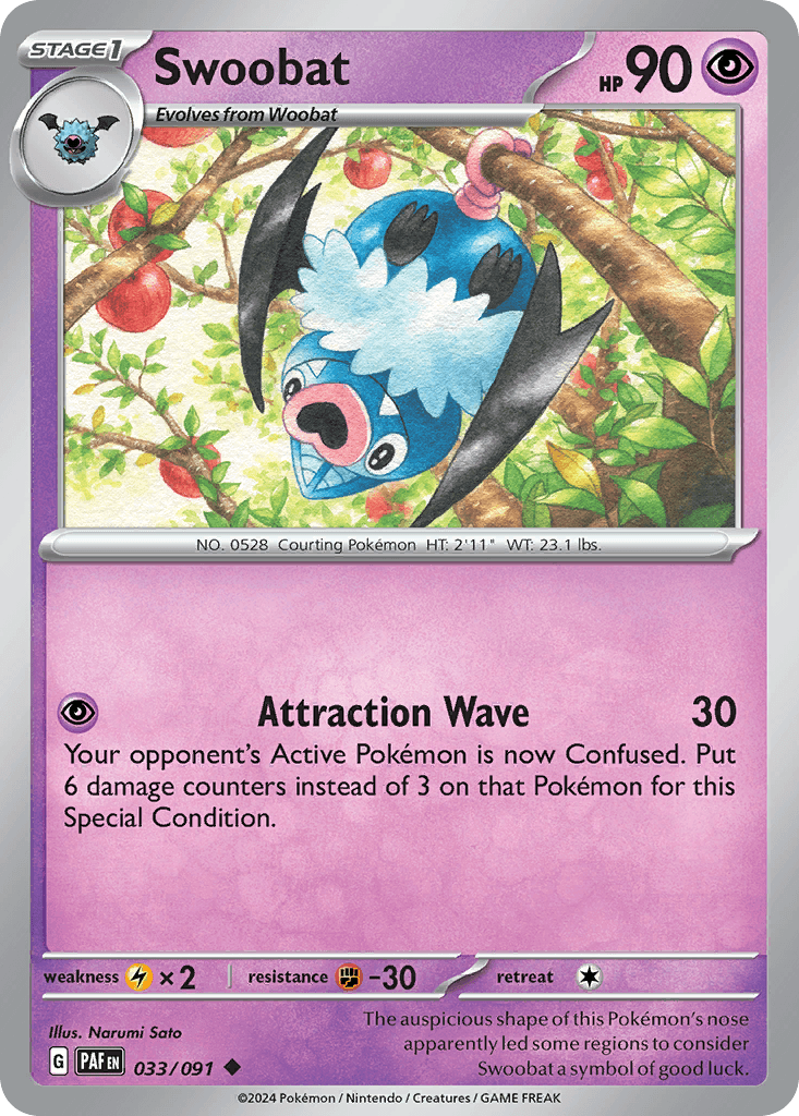 Swoobat — Paldean Fates #33