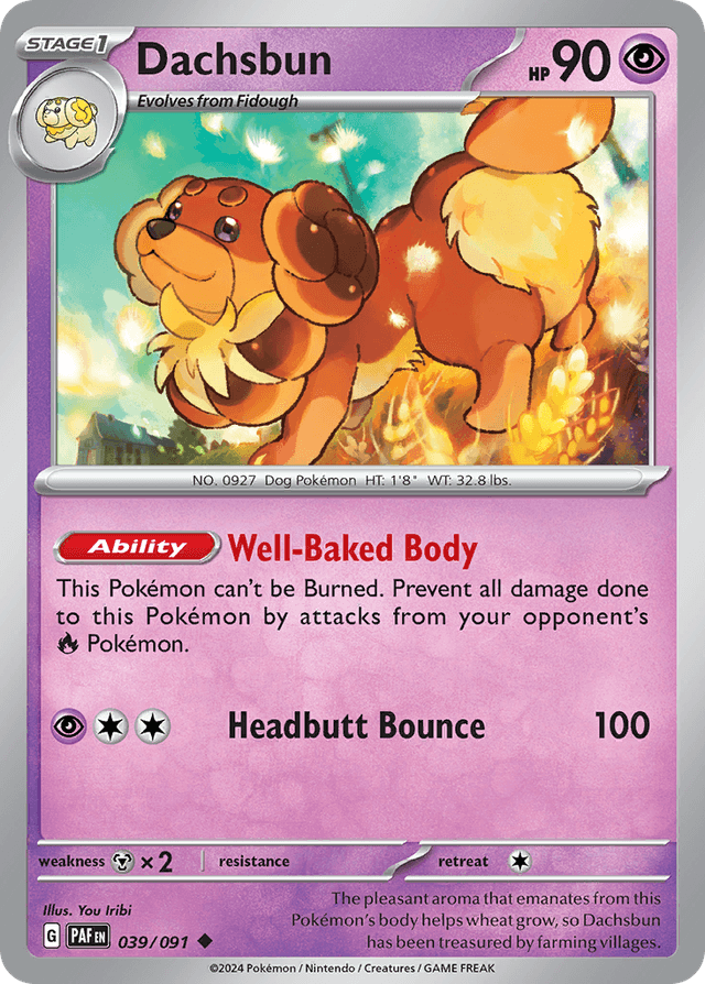 Dachsbun — Paldean Fates #39