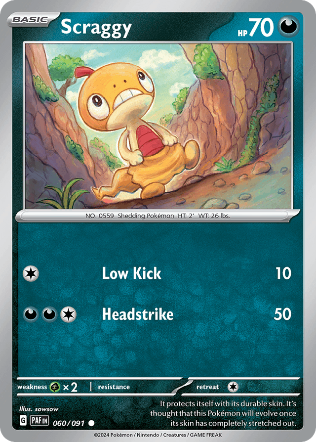 Scraggy — Paldean Fates #60