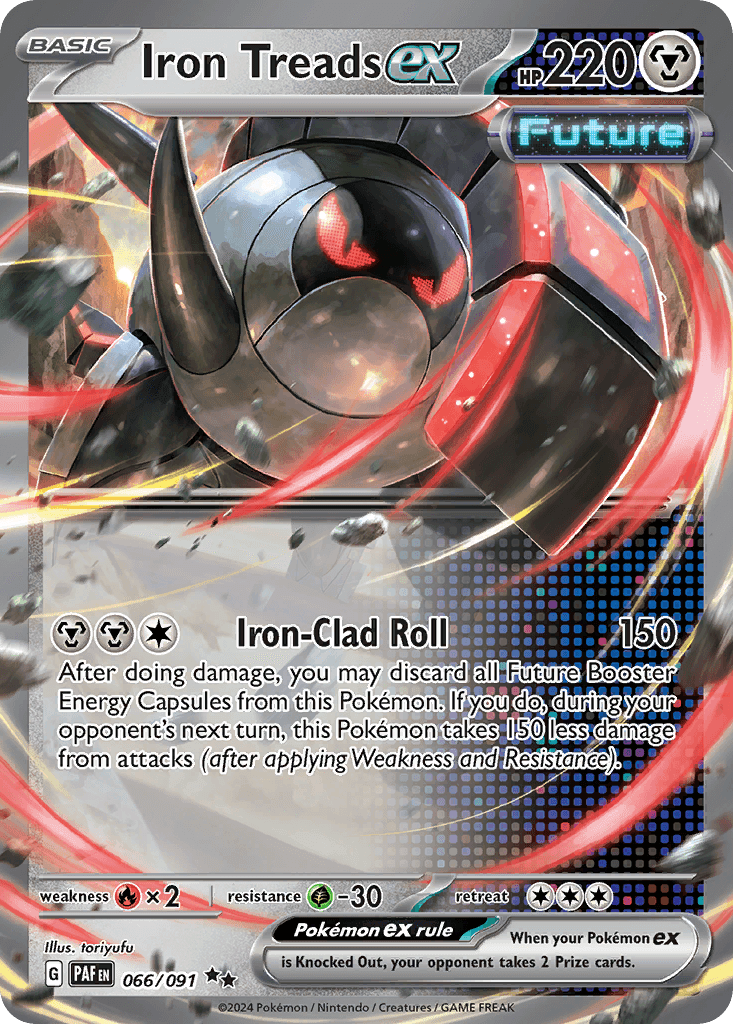 Iron Treads ex — Paldean Fates #66