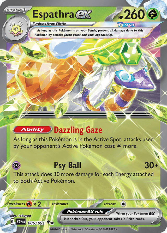 Espathra ex — Paldean Fates #6