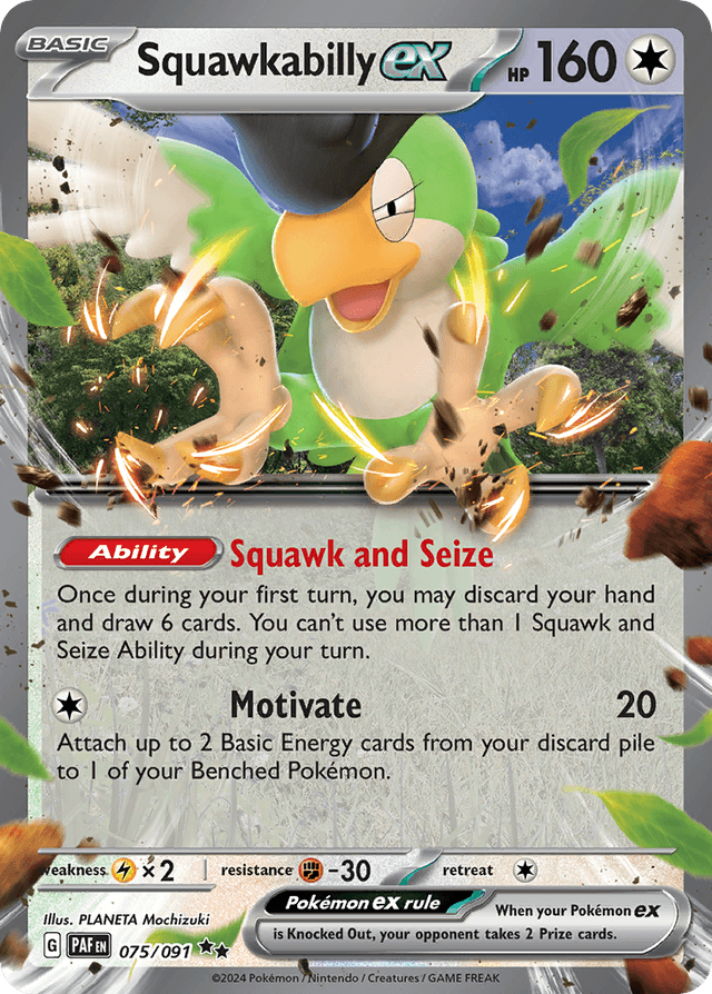 Squawkabilly ex — Paldean Fates #75