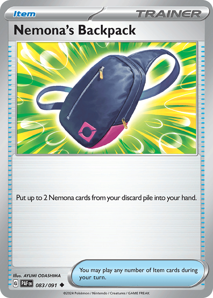 Nemona's Backpack — Paldean Fates #83
