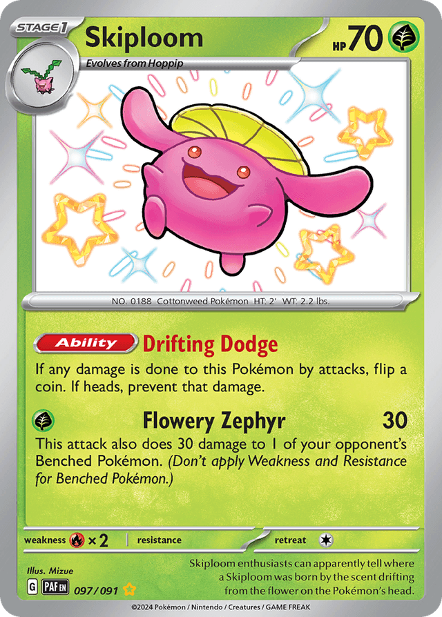 Skiploom — Paldean Fates #97