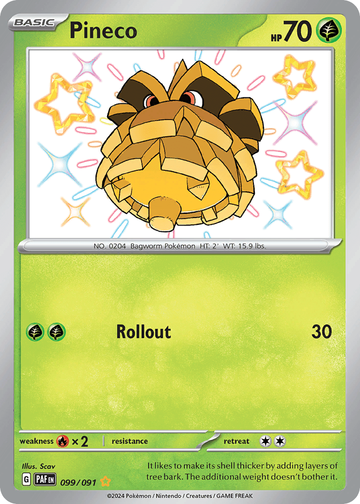Pineco — Paldean Fates #99