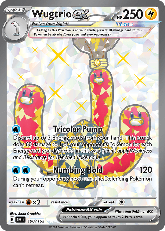 Wugtrio ex — Temporal Forces #190