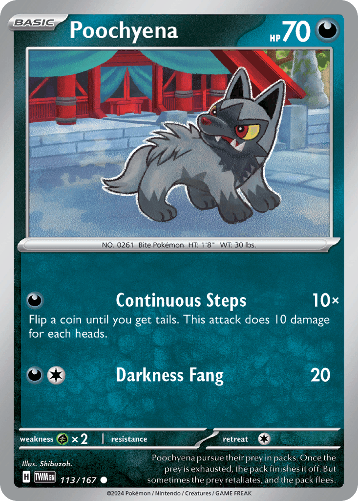 Poochyena — Twilight Masquerade #113