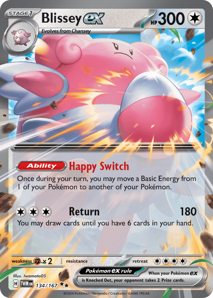 Blissey ex — Twilight Masquerade #134