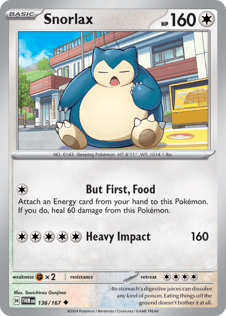 Snorlax — Twilight Masquerade #136