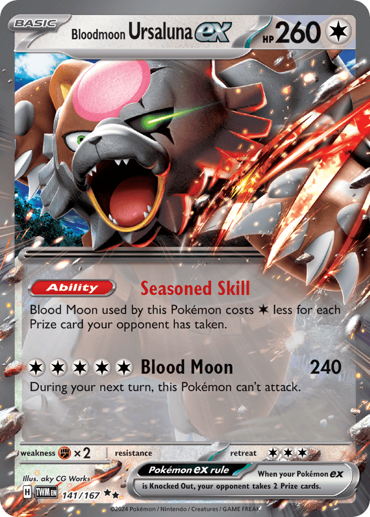 Bloodmoon Ursaluna ex — Twilight Masquerade #141