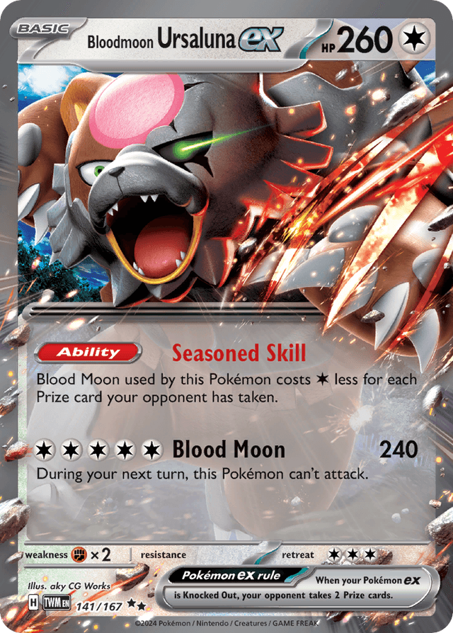 Bloodmoon Ursaluna ex — Twilight Masquerade #141