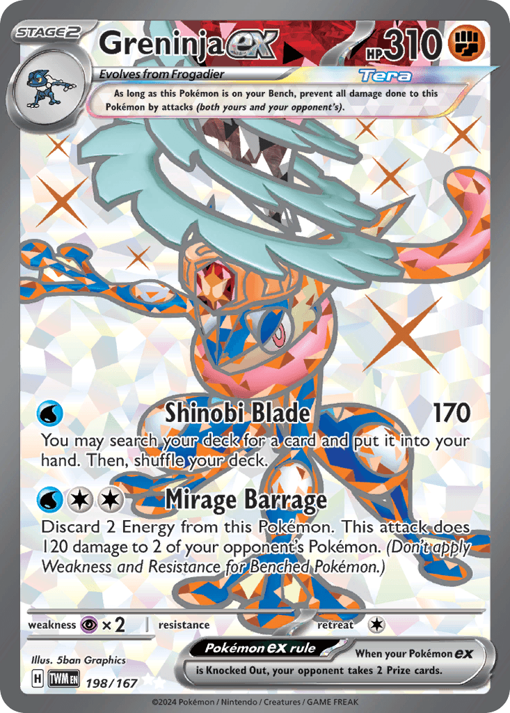 Greninja ex — Twilight Masquerade #198
