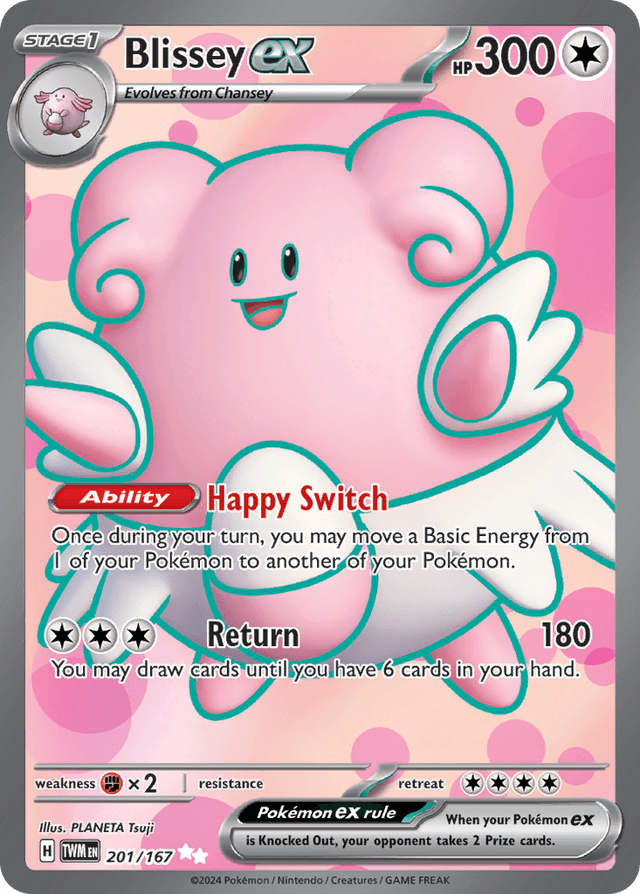Blissey ex — Twilight Masquerade #201