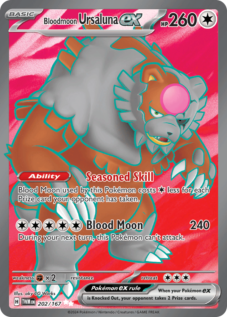 Bloodmoon Ursaluna ex — Twilight Masquerade #202