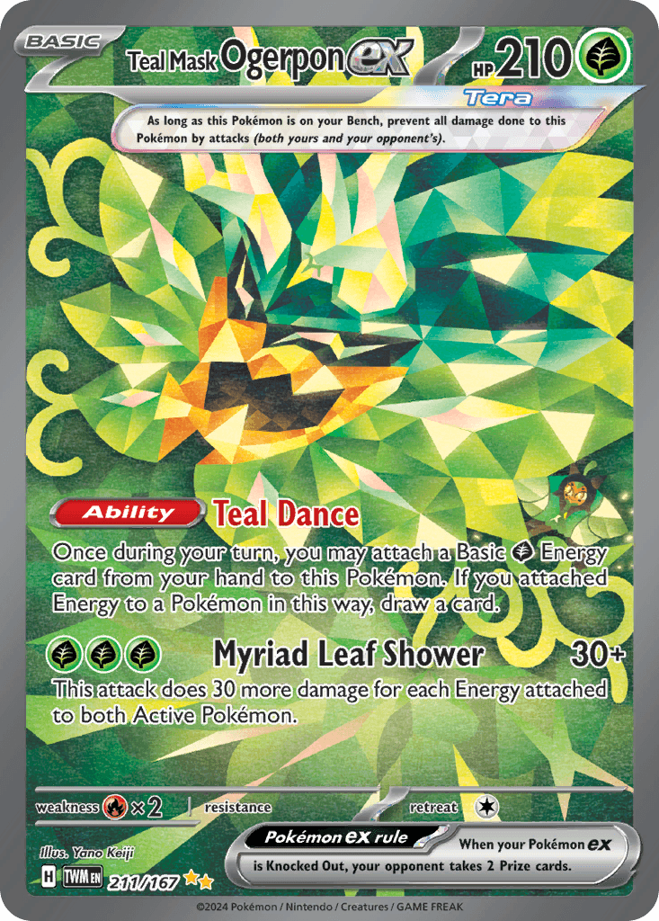 Teal Mask Ogerpon ex — Twilight Masquerade #211