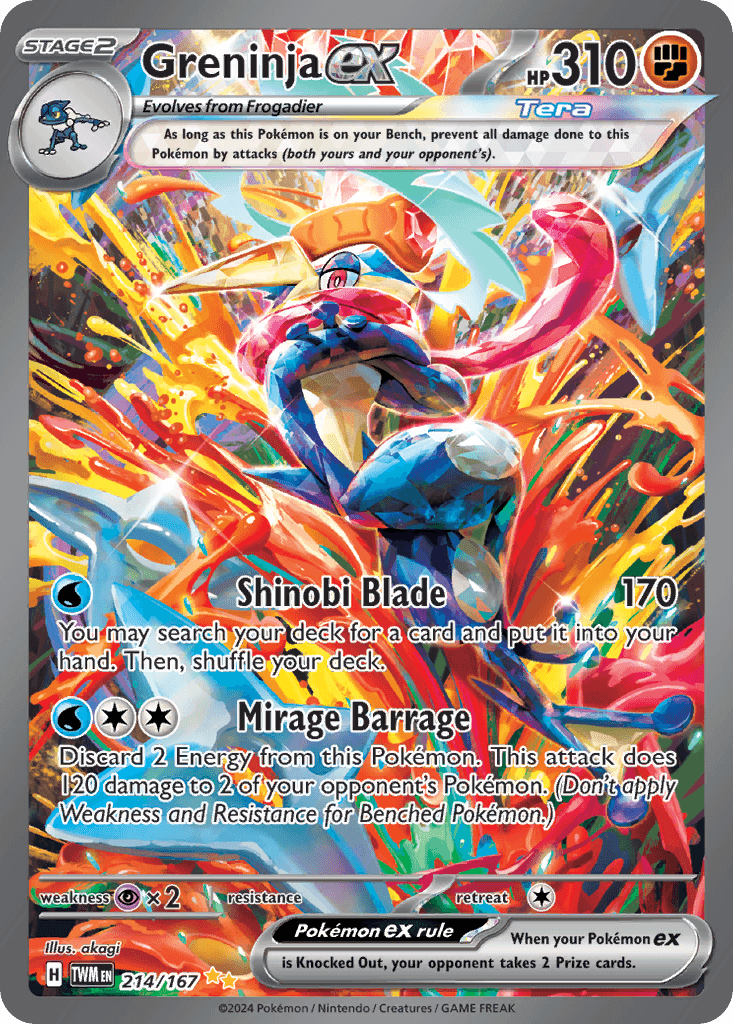 Greninja ex — Twilight Masquerade #214