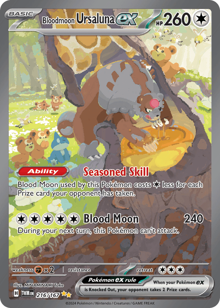Bloodmoon Ursaluna ex — Twilight Masquerade #216