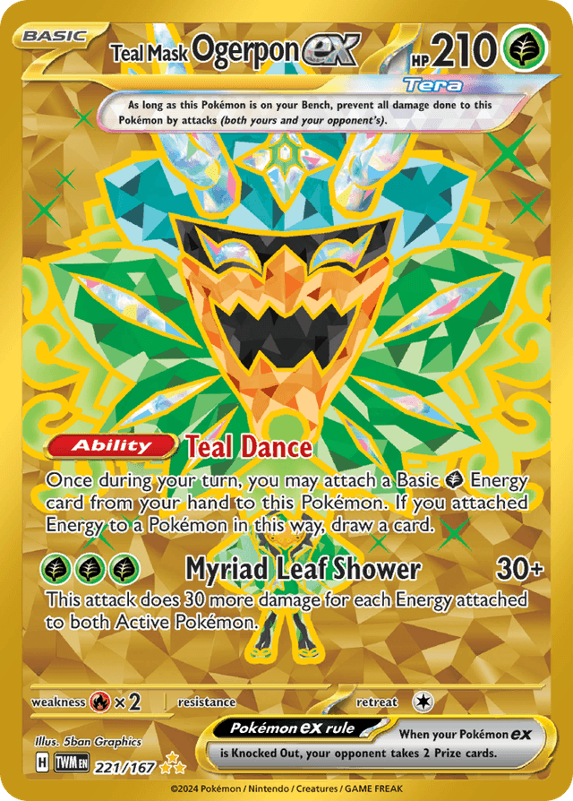 Teal Mask Ogerpon ex — Twilight Masquerade #221