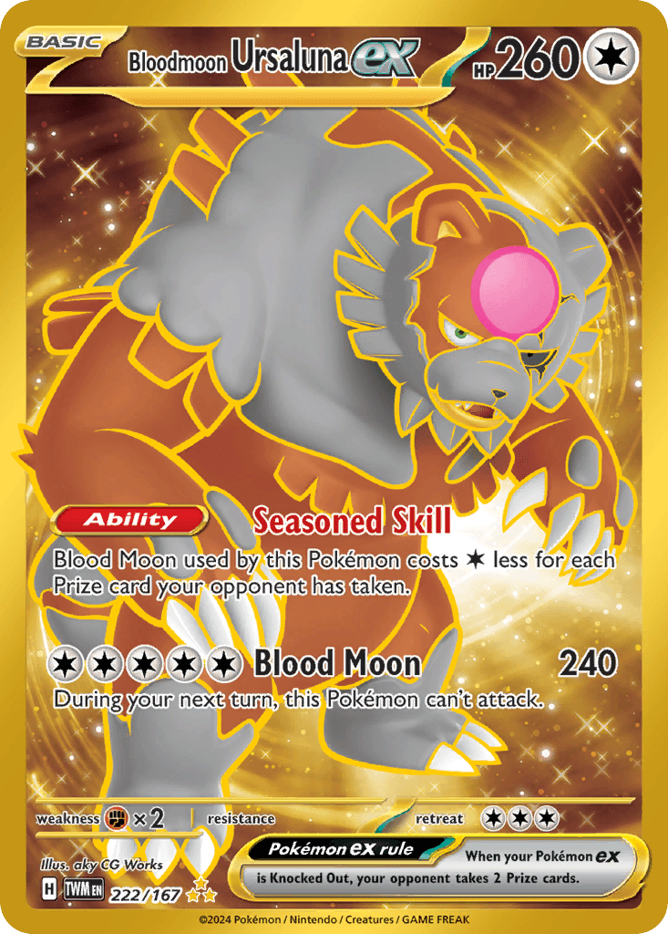 Bloodmoon Ursaluna ex — Twilight Masquerade #222