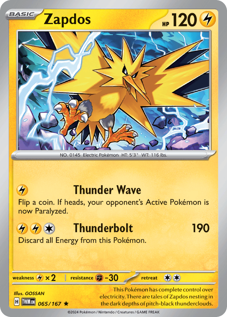 Zapdos — Twilight Masquerade #65