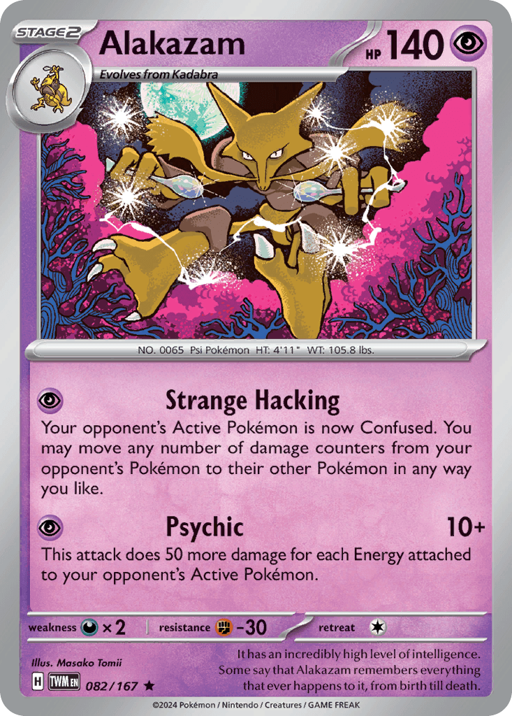 Alakazam — Twilight Masquerade #82