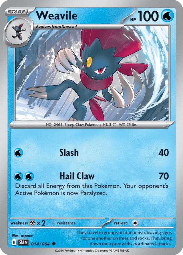 Weavile — Shrouded Fable #14