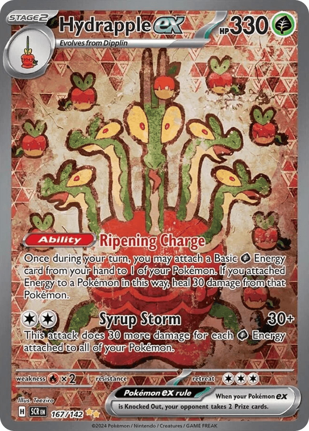 Hydrapple ex — Stellar Crown #167