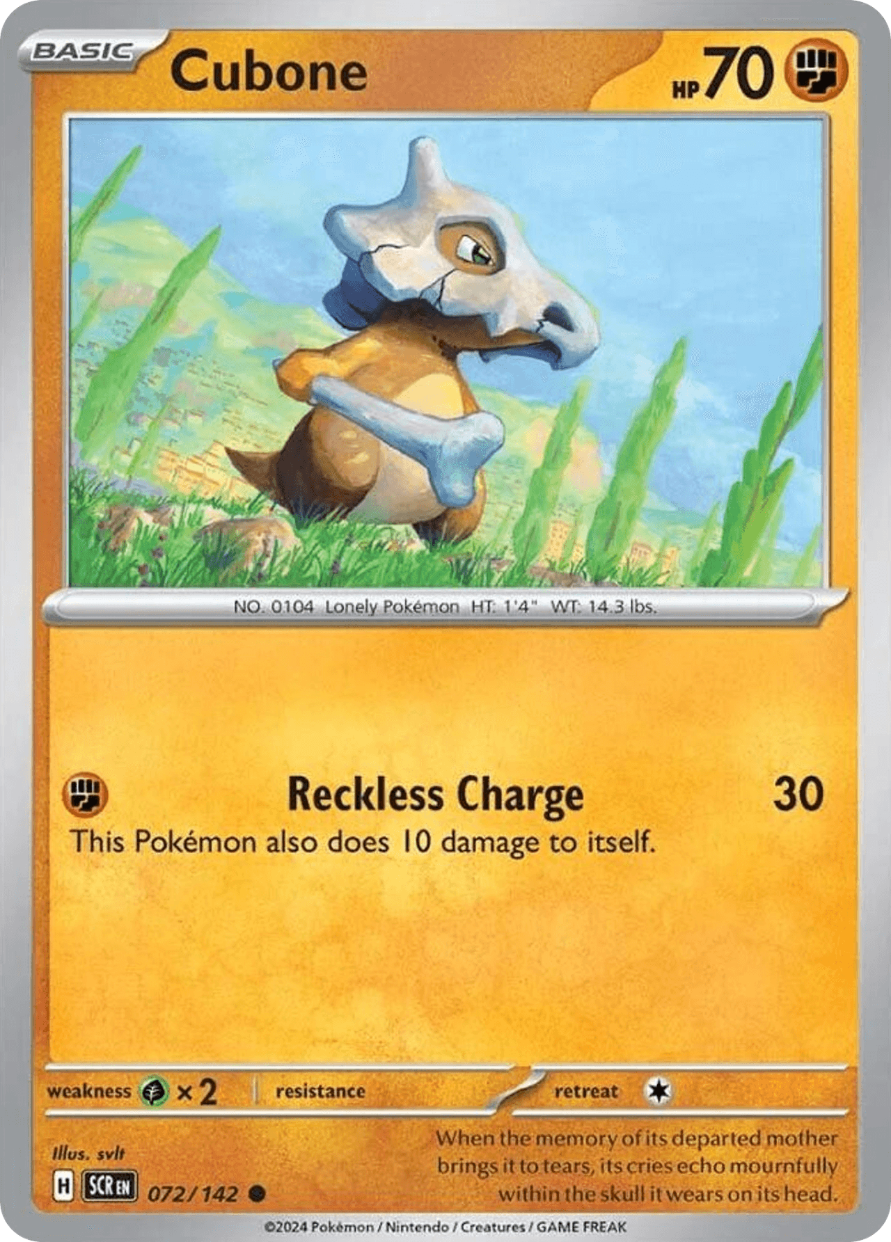 Cubone — Stellar Crown #72