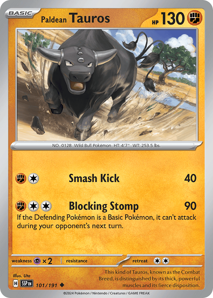 Paldean Tauros — Surging Sparks #101
