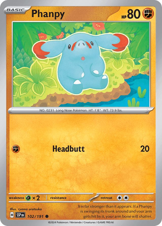Phanpy — Surging Sparks #102