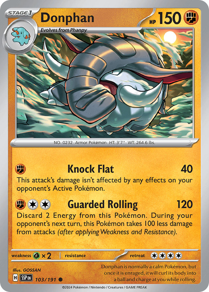 Donphan — Surging Sparks #103