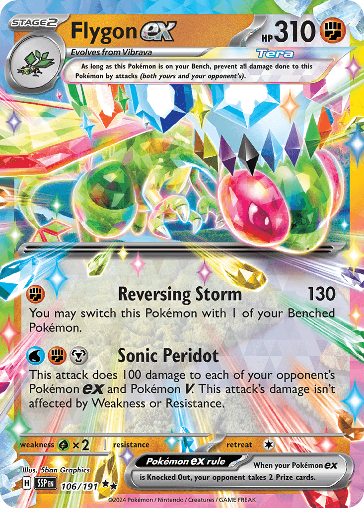 Flygon ex — Surging Sparks #106