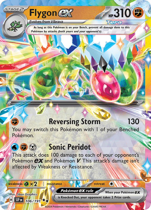 Flygon ex — Surging Sparks #106