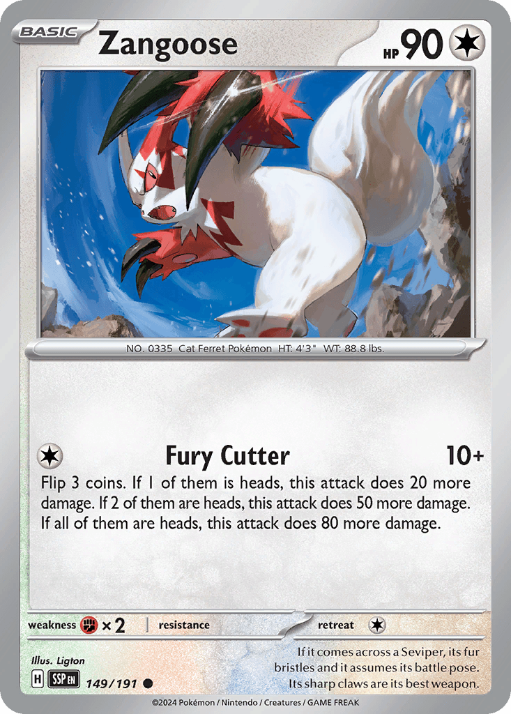 Zangoose — Surging Sparks #149